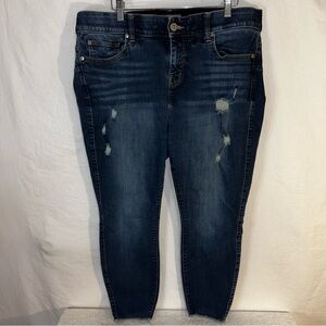 Torrid Bombshell Skinny Premium Stretch Jeans - 18S - Distressed Blue Denim
